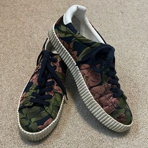 ZARA Floral Sneakers